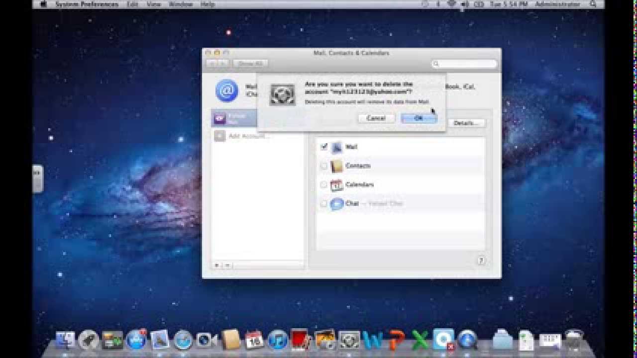 yahoo mail server off for mac email